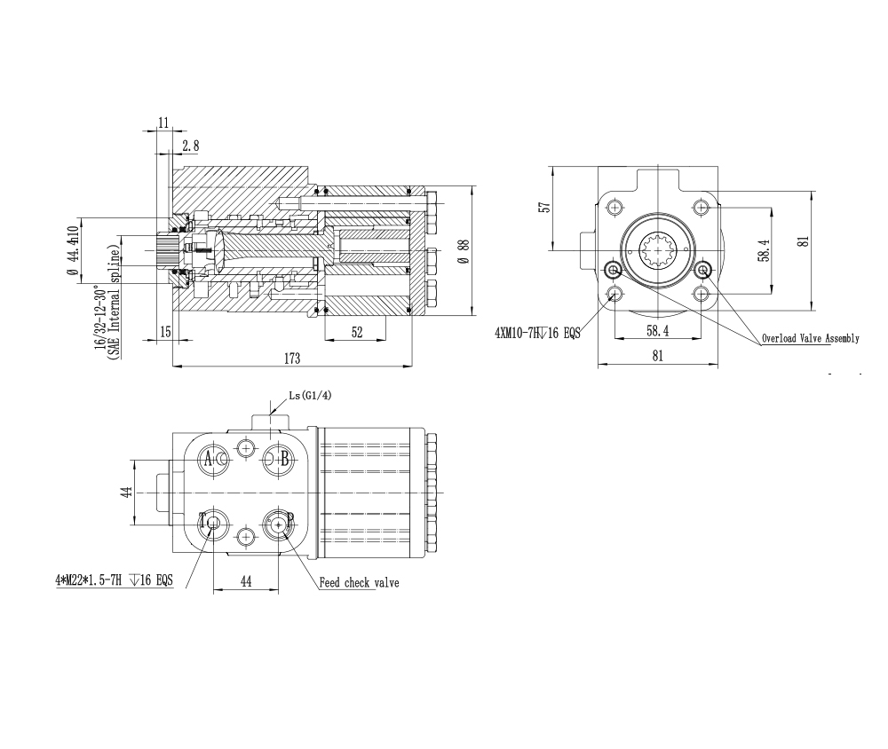 TLF-E800 800 ml/U 60 l/min Lenkeinheit drawing image