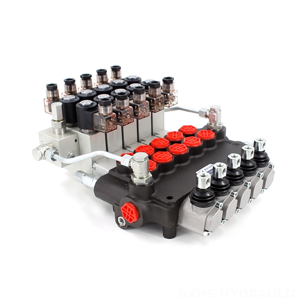 P80 Elektrohydraulisch 5 Steuerkolben Monoblock-Wegeventil image