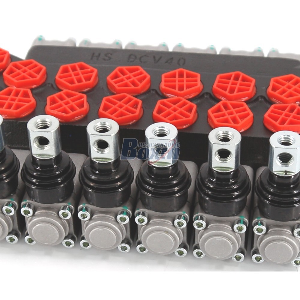 Bulk Supply DCV40 Manual 6 Spool Monoblock Hydraulic Valve detail image