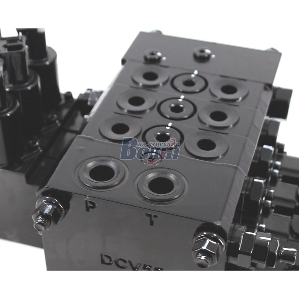 DCV55 Electro-hydraulic 3 Spool Sectional Directional Valve for Mobile Equipment detail image