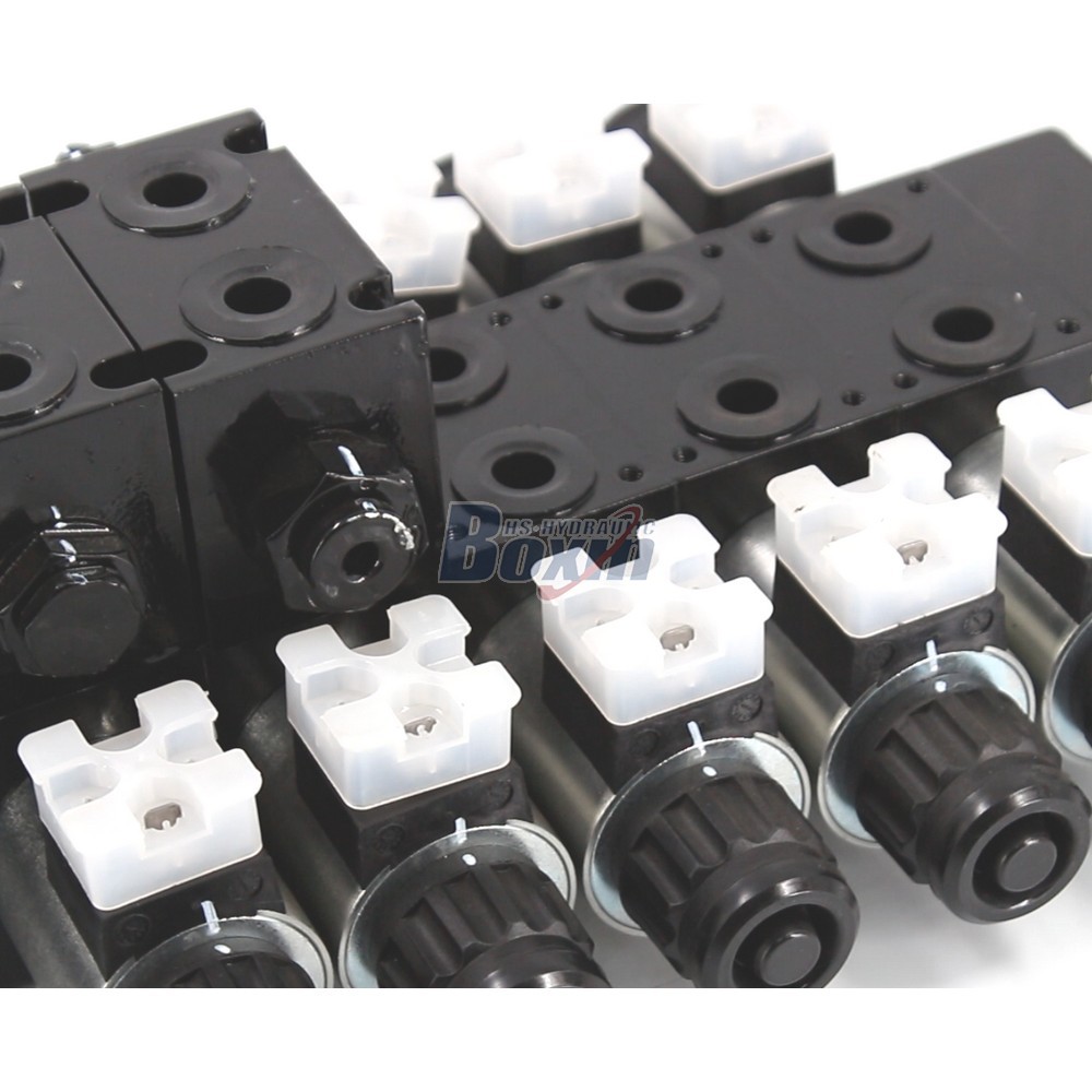 Customizable OEM/ODM DCV56-H Solenoid 5 Spool Sectional Directional Valve Service detail image