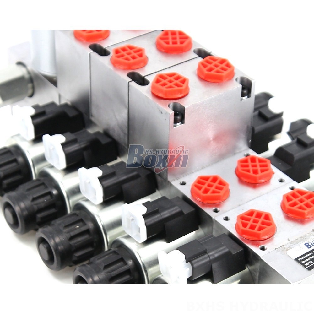 Buy DCV56 Electric Proportional 5 Spool Sectional Directional Valve detail image