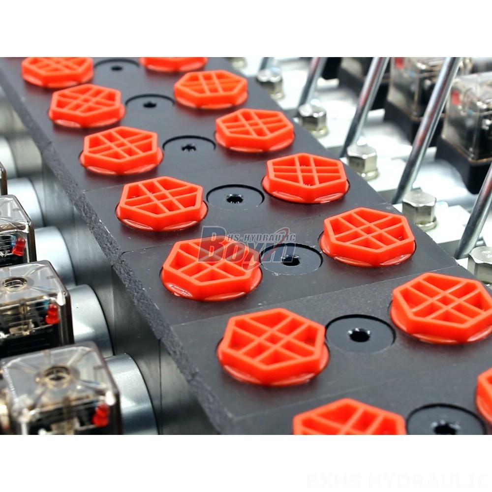 DCV58 Solenoid 9 Spool Sectional Directional Valve | Solenoid Directional Valve detail image