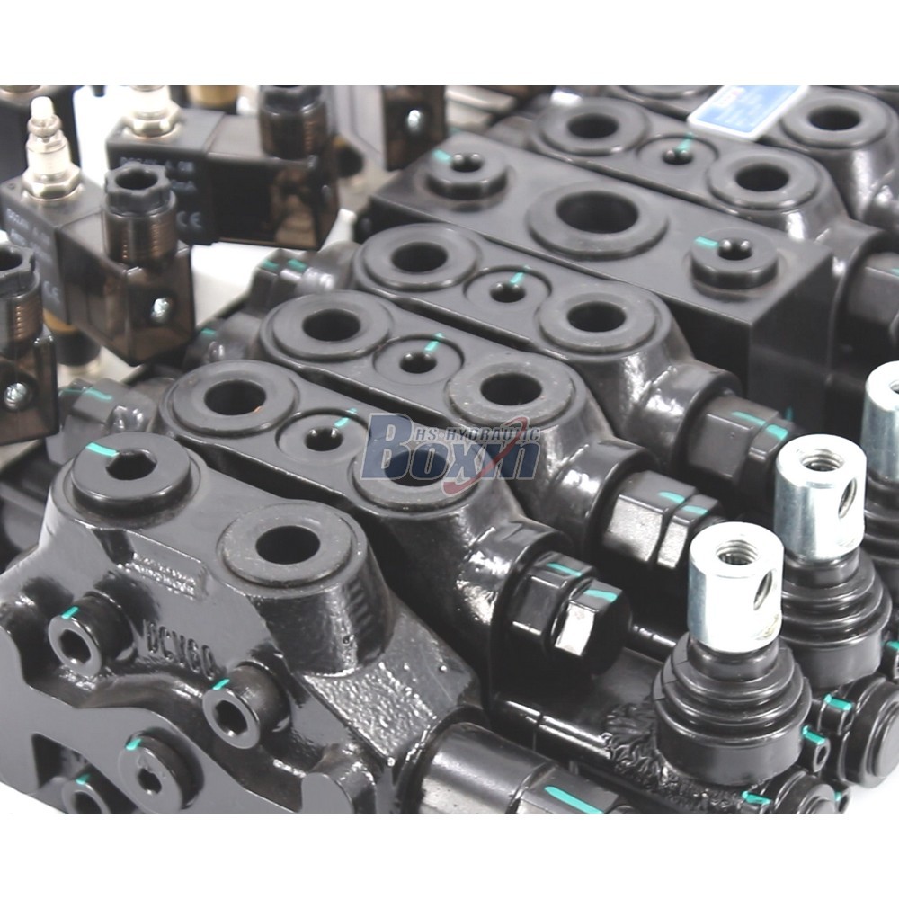 DCV60 Electro-pneumatic 6 Spool Sectional Directional Valve detail image