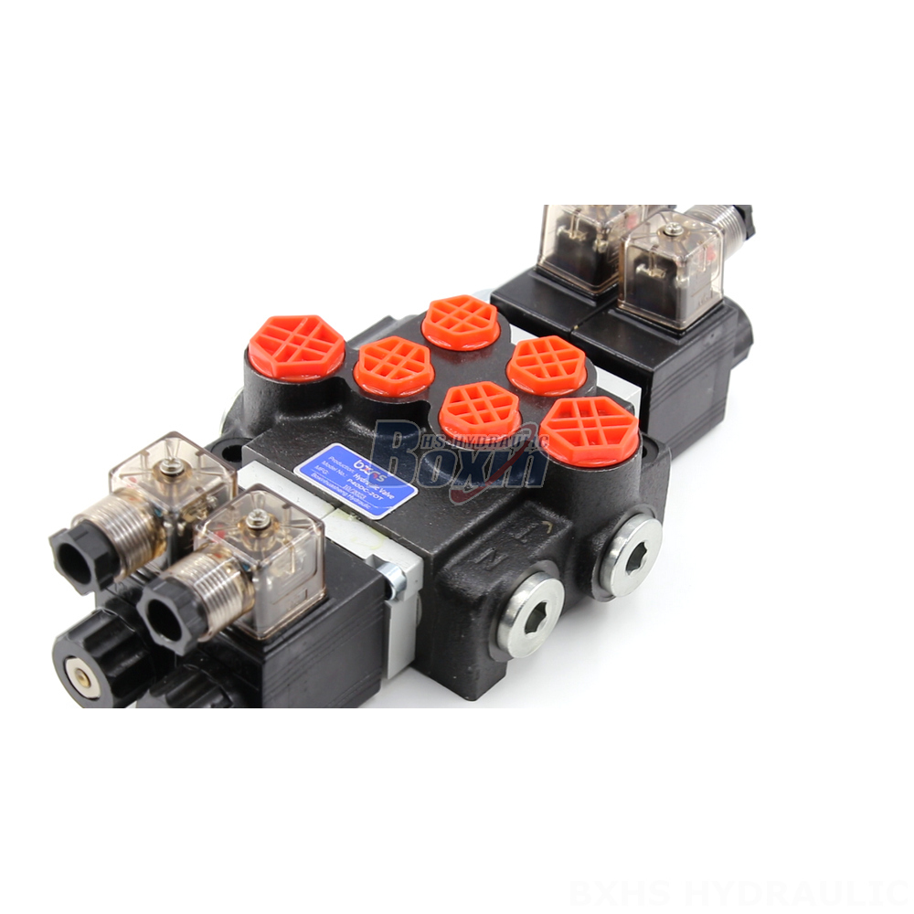 High-Performance P40 Solenoid 2 Spool Monoblock Directional Valves detail image