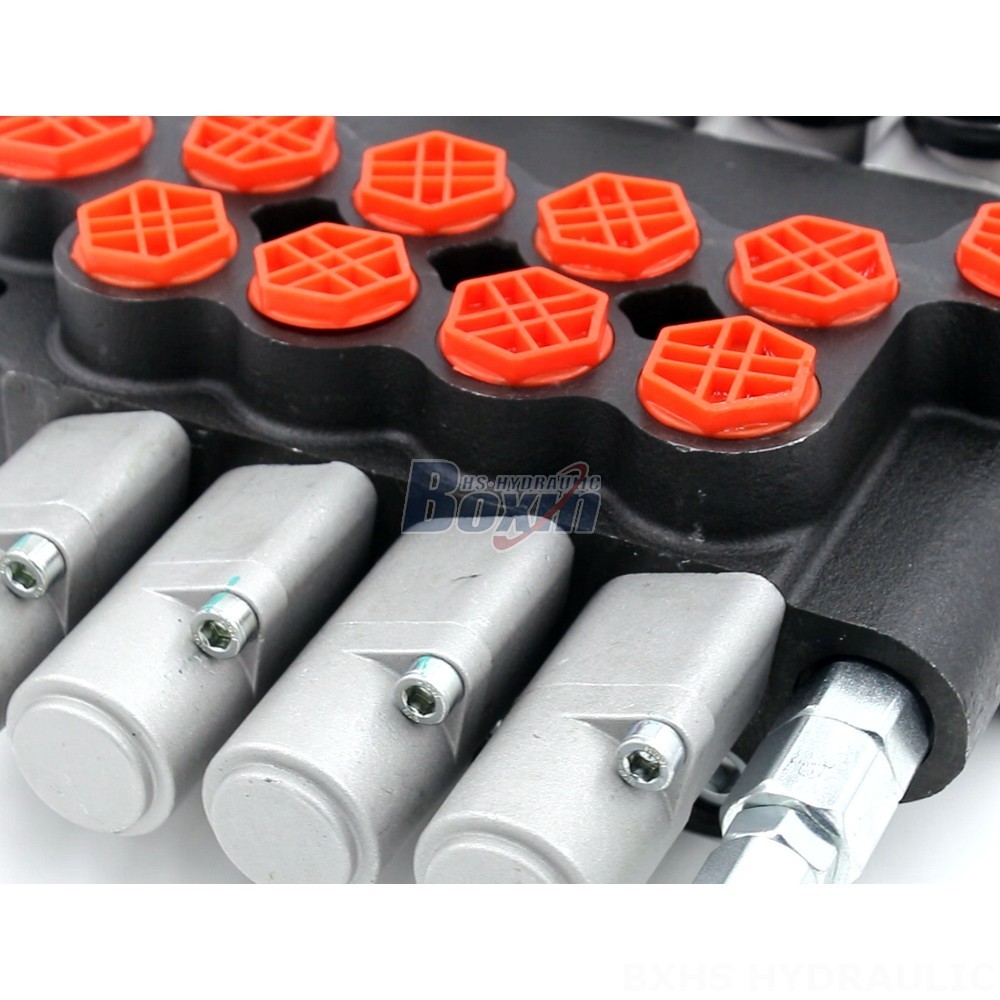 P80-G12-G34-OT Manual 4 Spool Monoblock Directional Valve: Manufacturer & Global Supplier detail image