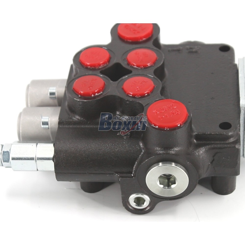 P80-U1-J2OT Joystick 2 Spool Monoblock Directional Valve for Hydraulic Systems detail image