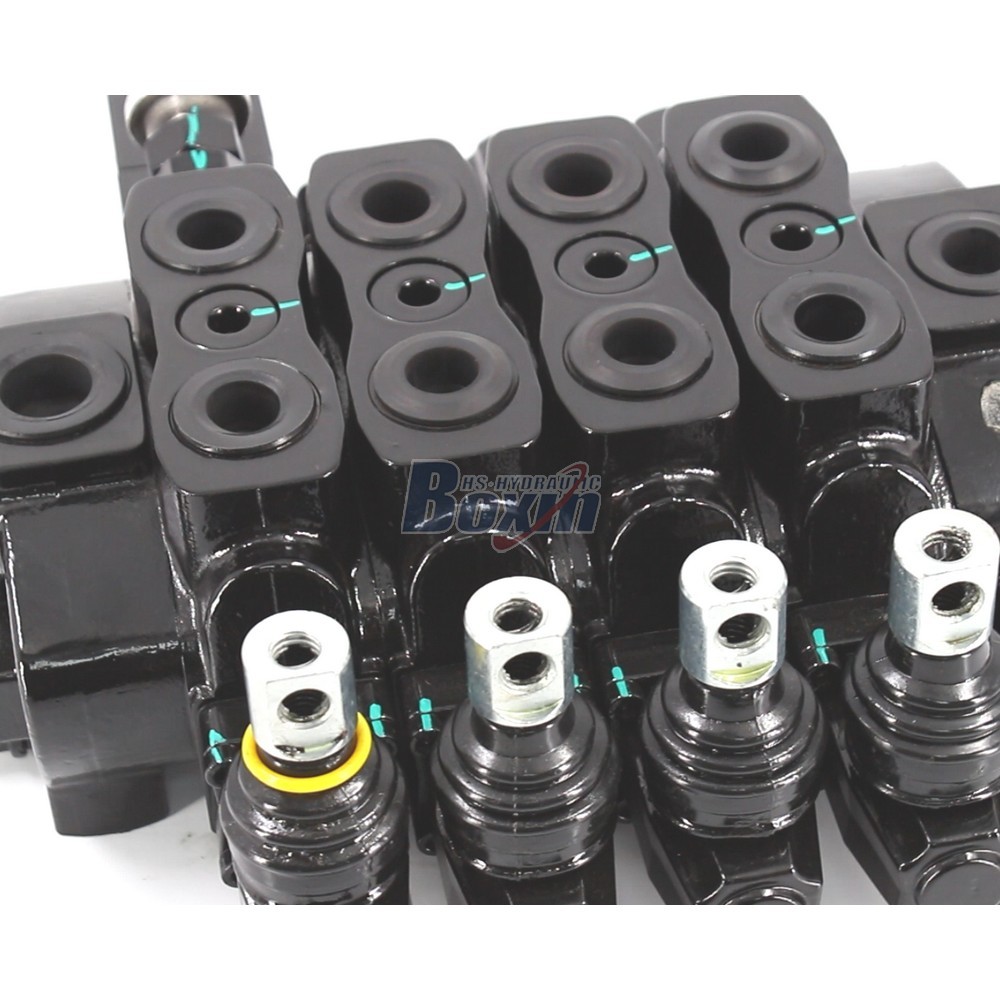 SD8-OTAMW Manual 4 Spool Sectional Directional Valve for Hydraulic Systems detail image
