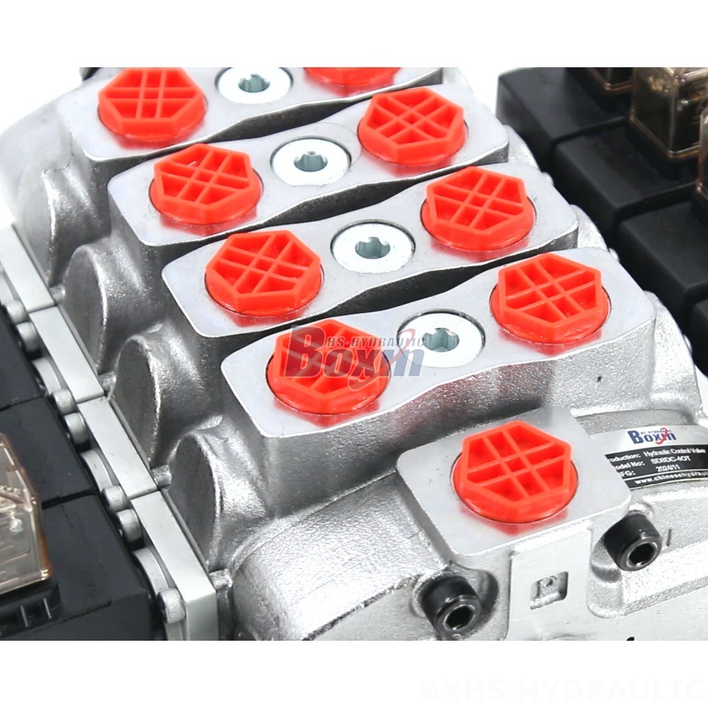 SD8 Solenoid 4 Spool Sectional Directional Valve - Factory Direct detail image