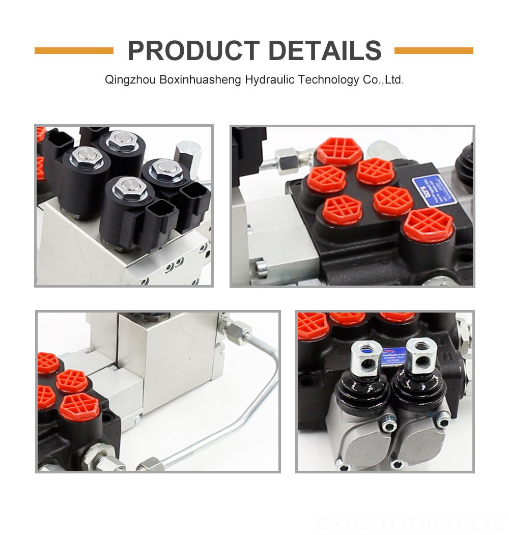 P40 Elektrohydraulisch 2 Steuerkolben Monoblock-Wegeventil detailed image