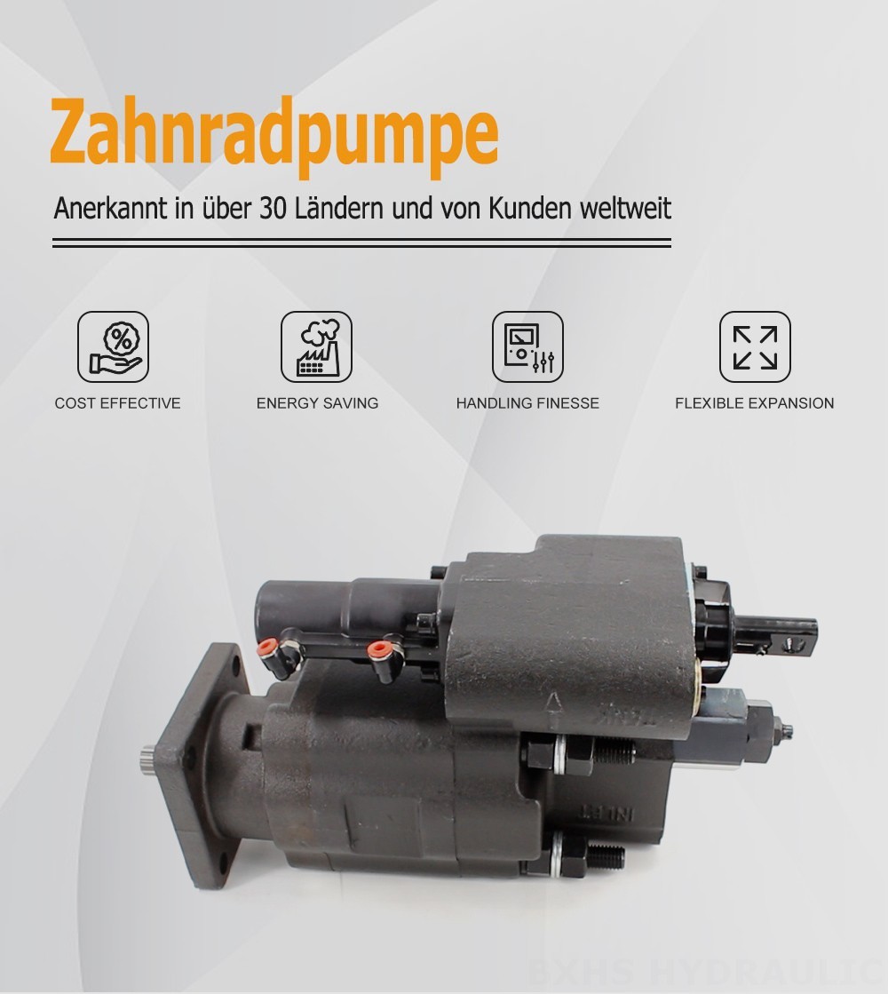 C102 Hubvolumen pro Umdrehung Hydraulikzahnradpumpe