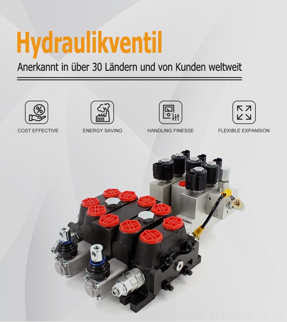 DCV100-OT-J-OT Elektrohydraulisch 3 Steuerkolben Sektionalwegeventil
