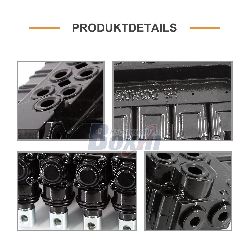 Customized OEM/ODM DCV40Z-FZJ Manual 5 Spool Outrigger Control Valve with Private Label Options