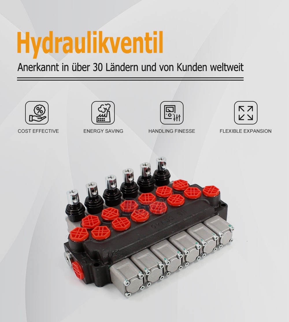 Direct Factory Wholesale DCV40 Manual 6 Spool Directional Valve