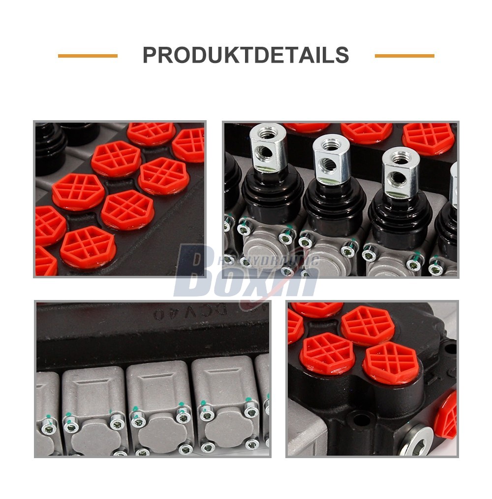 Direct Factory Wholesale DCV40 Manual 6 Spool Directional Valve