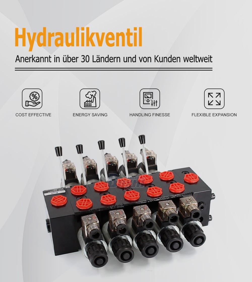DCV58 Manual and Solenoid Hydraulic Directional Valve