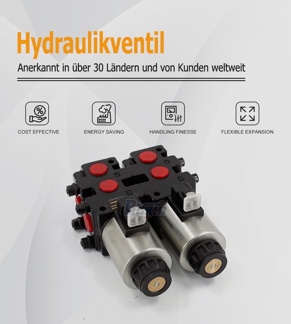 High Performance HSV09 Solenoid Hydraulic Directional Control Valve