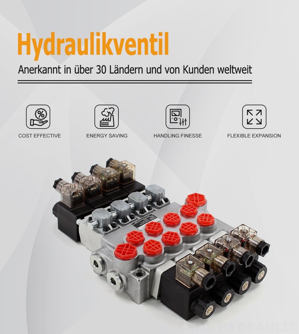 P40-DS Magnet 4 Steuerkolben Monoblock-Wegeventil
