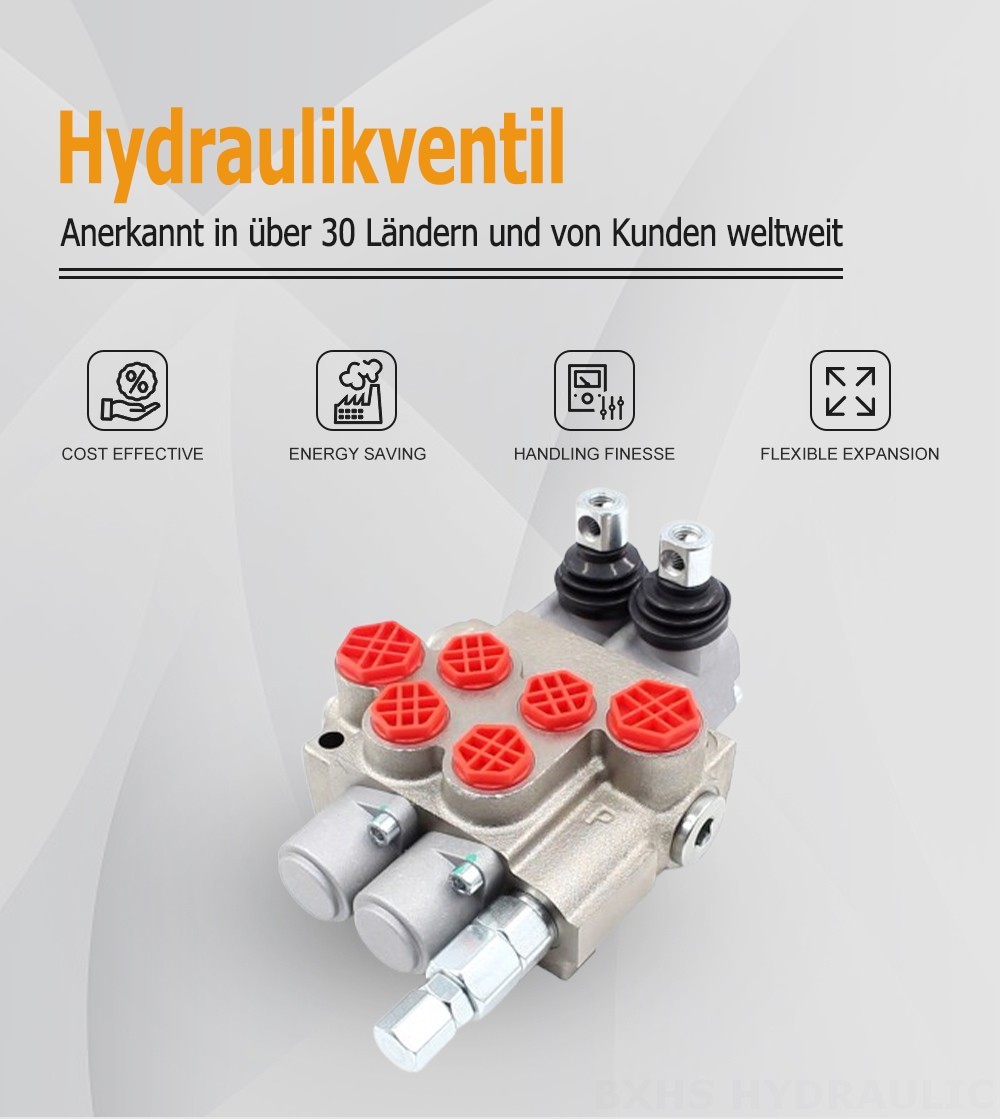 P40-XNHJ Manuell 2 Steuerkolben Monoblock-Wegeventil