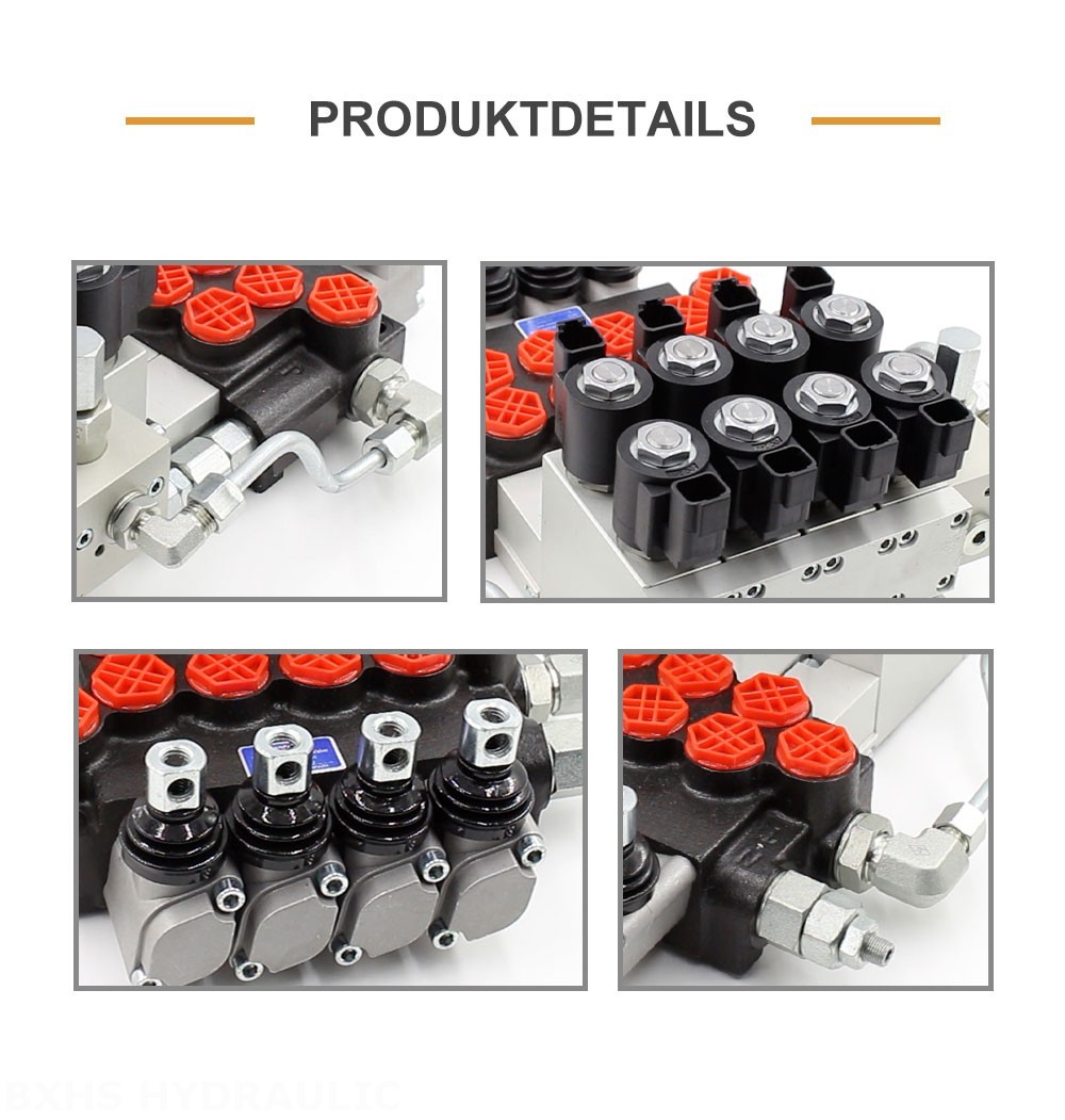 P40 Elektrohydraulisch 4 Steuerkolben Monoblock-Wegeventil