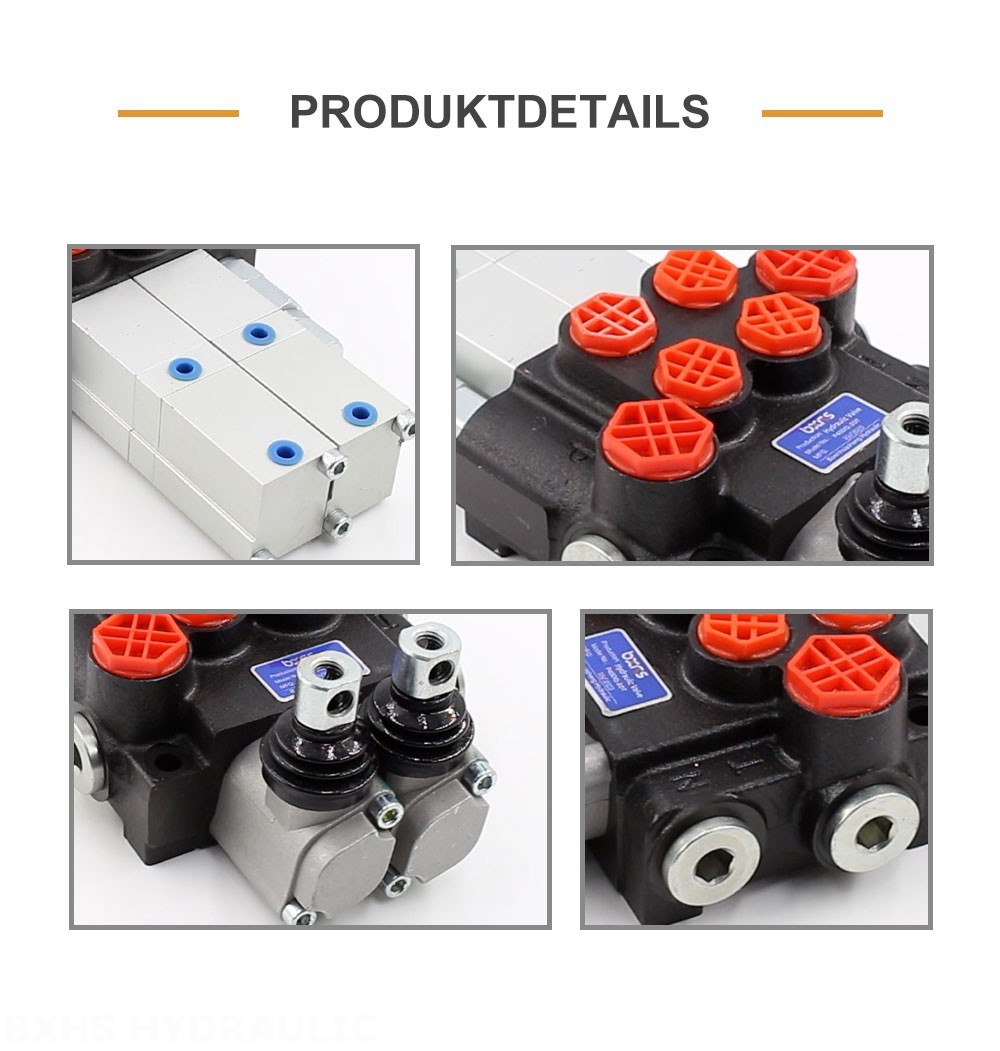 P40 Pneumatisch 2 Steuerkolben Monoblock-Wegeventil