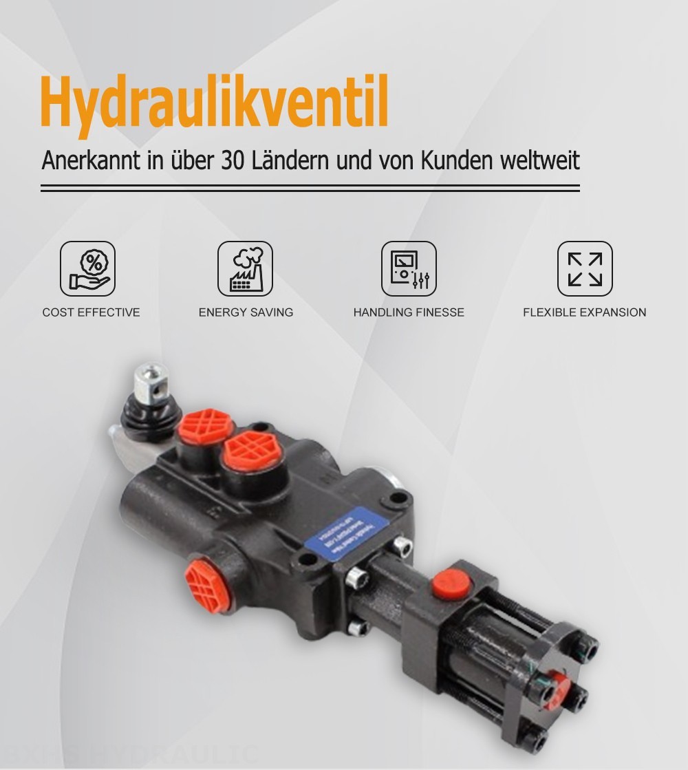 P80F-G34 Hydraulisch 1 Steuerkolben Monoblock-Wegeventil