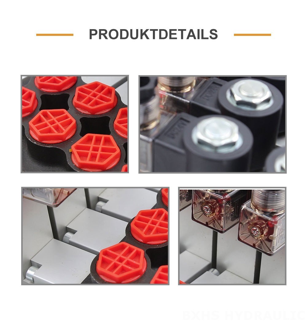 P80 Elektrohydraulisch 4 Steuerkolben Monoblock-Wegeventil