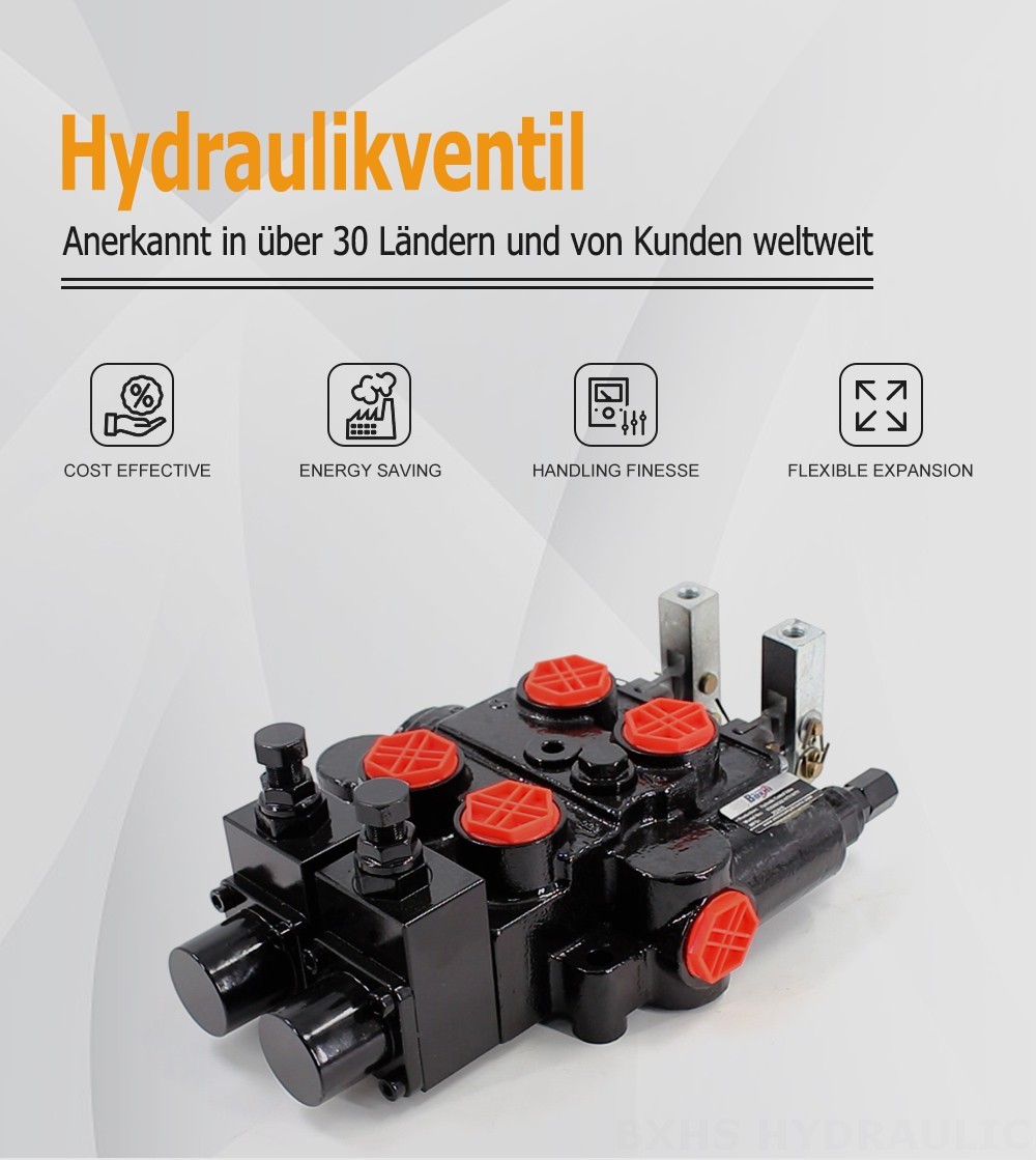 RD5200-OU2 Manuell 2 Steuerkolben Hydraulik-Steuerventil