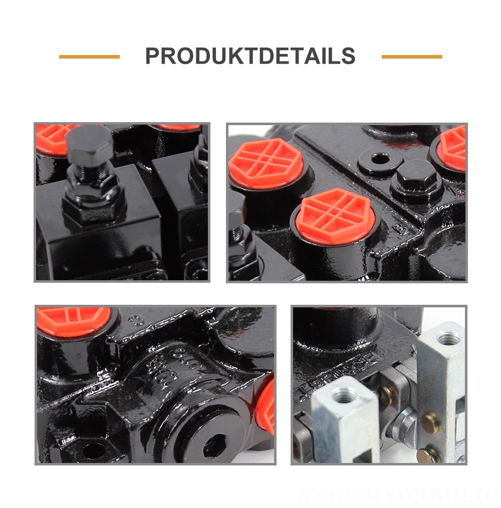 RD5200-OU2 Manuell 2 Steuerkolben Hydraulik-Steuerventil