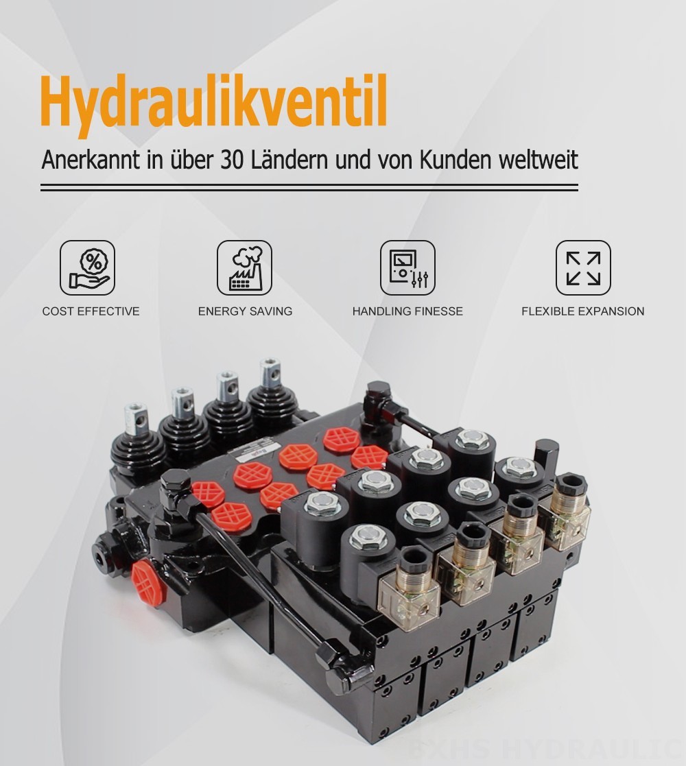 SD11-PG2 Elektrohydraulisch 4 Steuerkolben Monoblock-Wegeventil