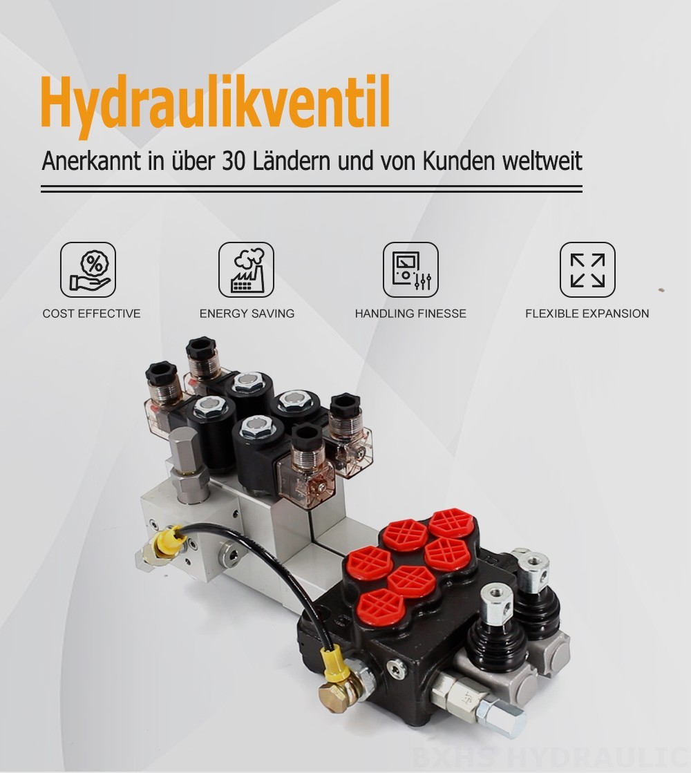 SD5 Elektrohydraulisch 2 Steuerkolben Monoblock-Wegeventil