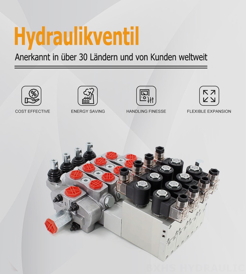 SD8 Elektrohydraulisch 4 Steuerkolben Sektionalwegeventil