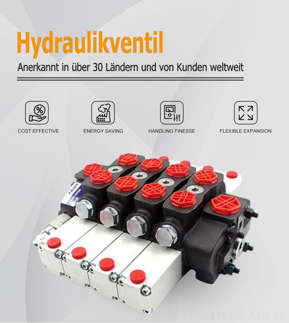 SD8 Hydraulisch 4 Steuerkolben Sektionalwegeventil