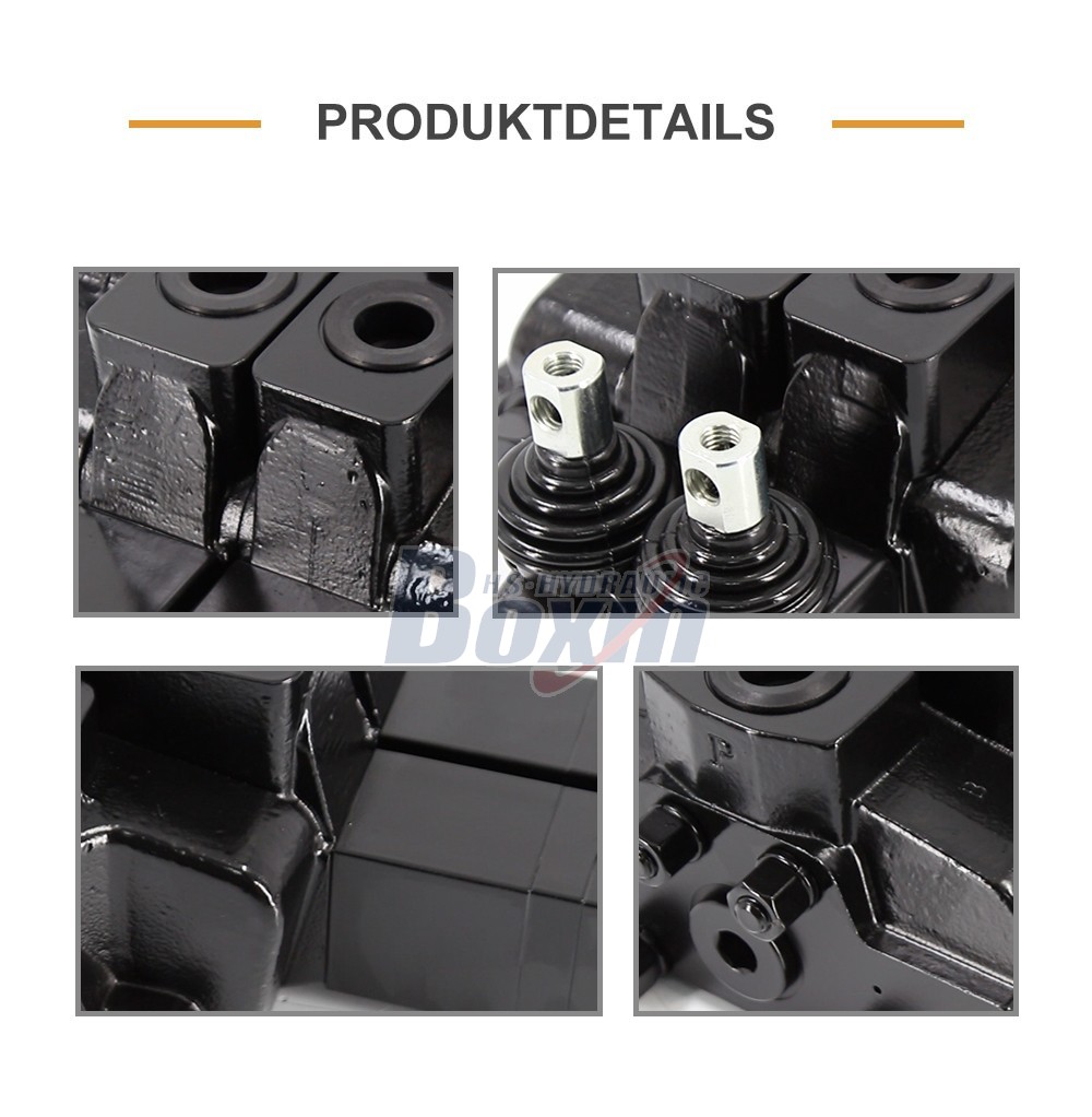 Reliable SDS180Q Pneumatic Manual 2 Spool Valve for Construction Machinery