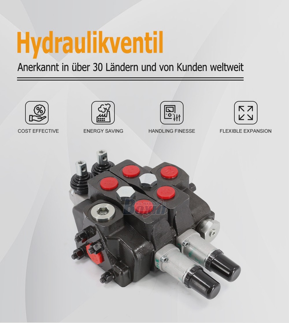 Durable SDS180T-2CB-OT 2 Spool Sectional Valve for Global Hydraulic Applications