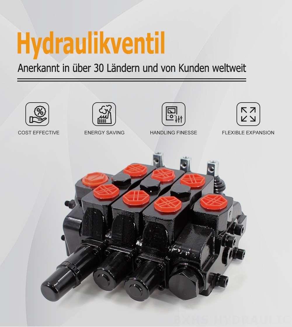 SDS180 Hydraulisch und manuell 3 Steuerkolben Sektionalwegeventil