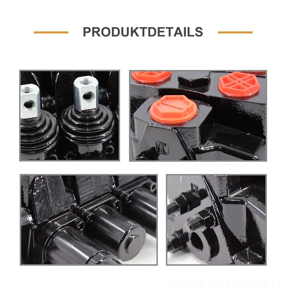 SDS180 Hydraulisch und manuell 3 Steuerkolben Sektionalwegeventil