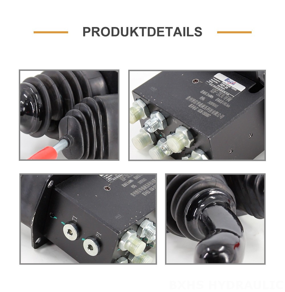 XDF-3X Hydraulisch und manuell 2 Steuerkolben Hydraulik-Joystick