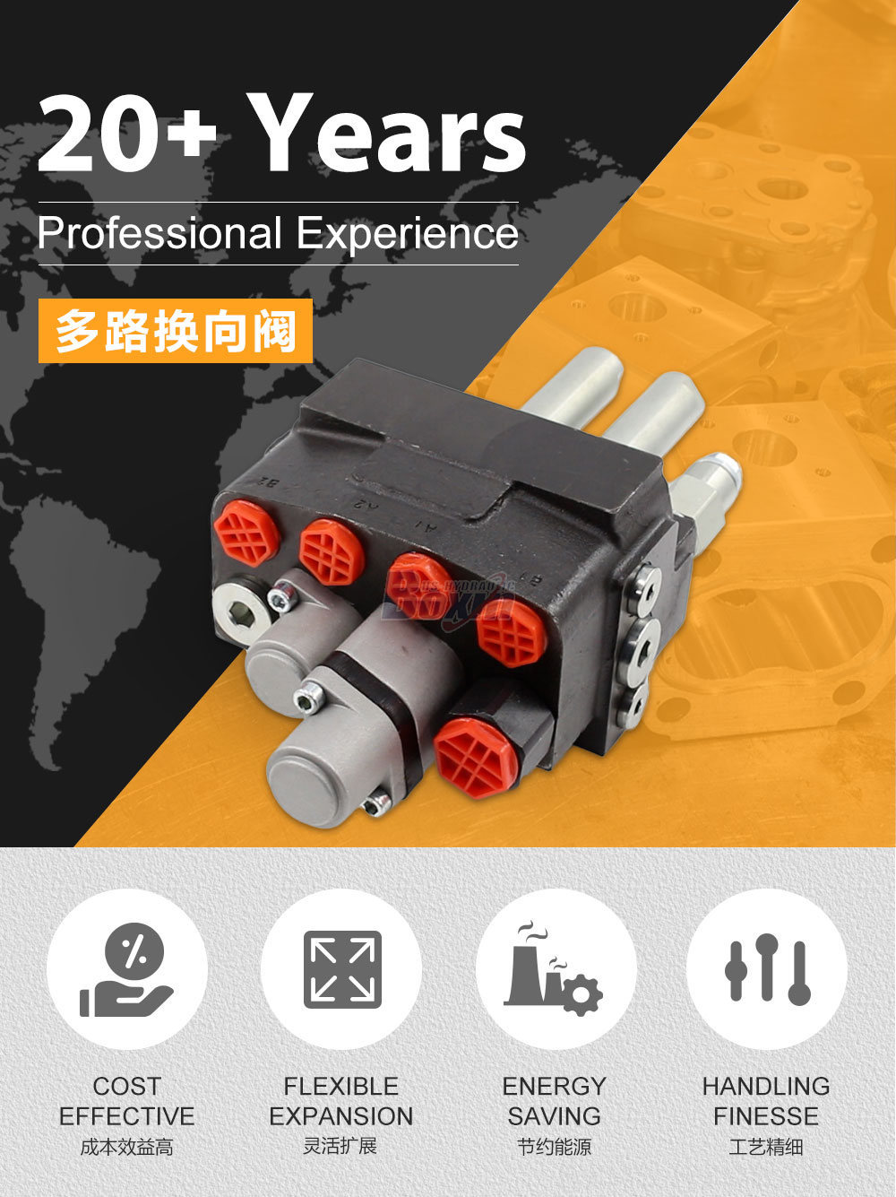 DM45 软轴 2 联 整体式换向阀