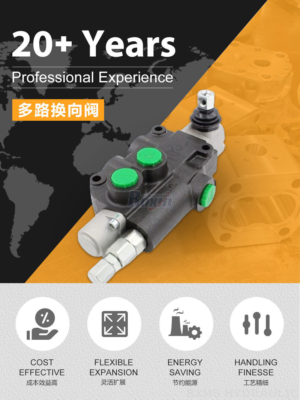P80-LDG-U78-OT 手控 1 联 整体式换向阀