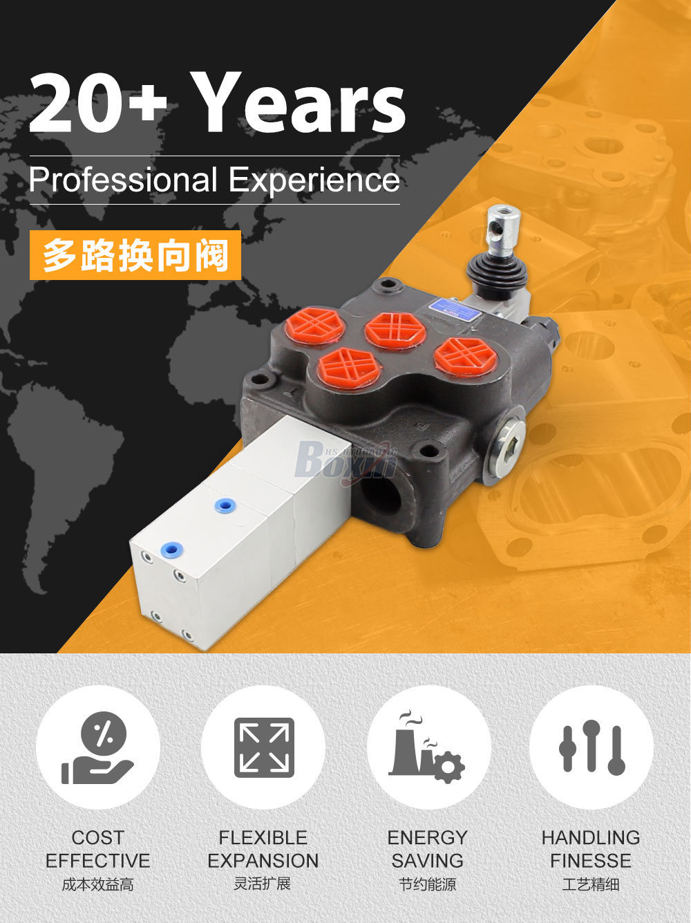 SD18 气控 1 联 整体式换向阀