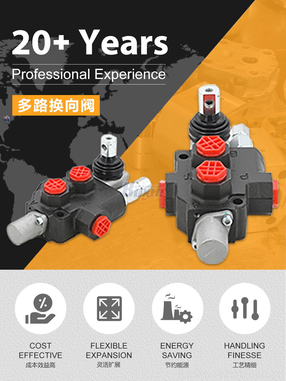 SD4 手控 1 联 整体式换向阀