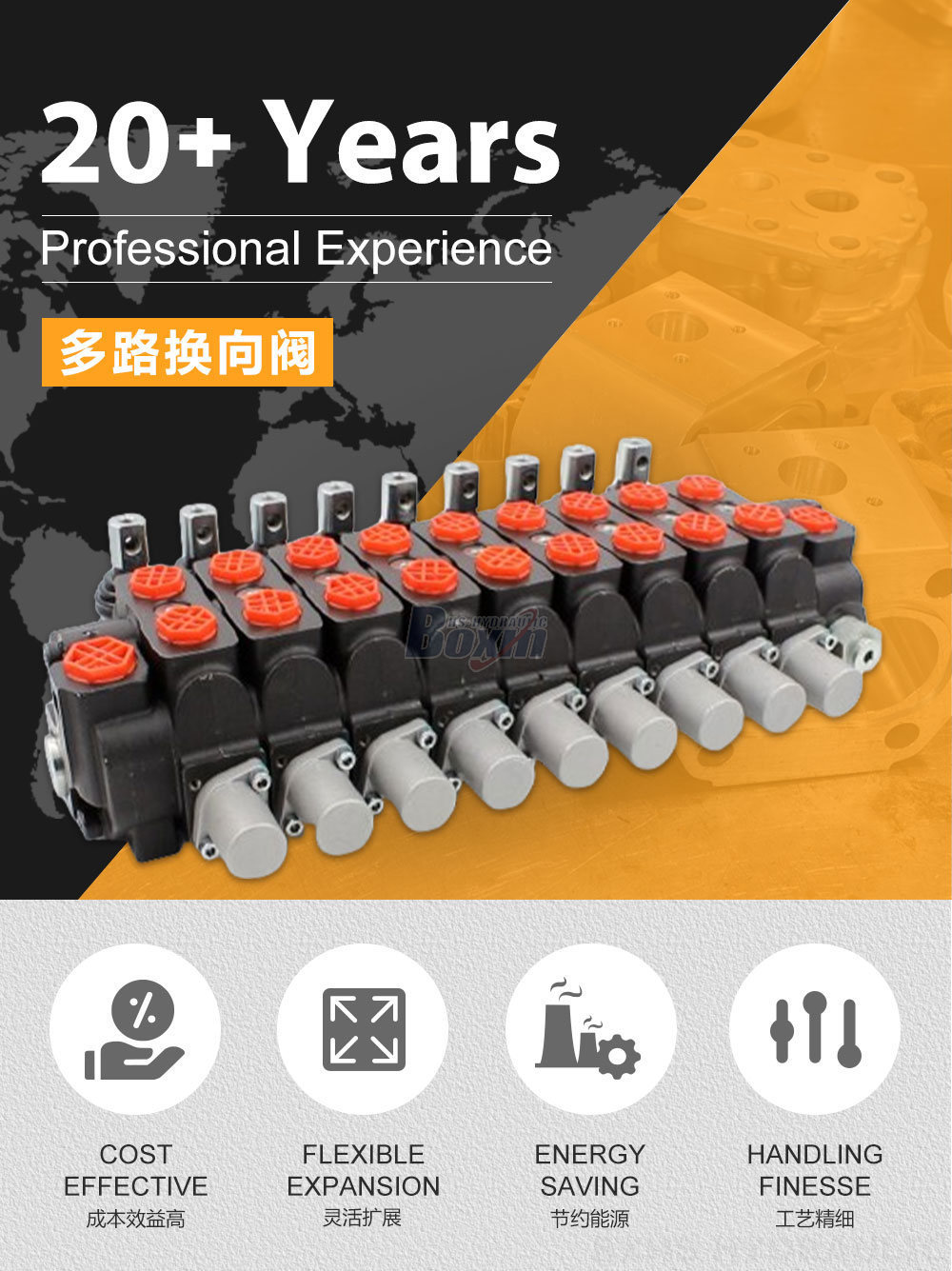 SD8 手控 9 联 分片式换向阀