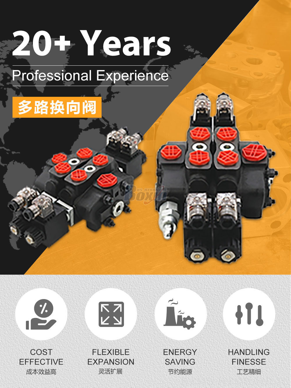 SD8 电磁 2 联 分片式换向阀
