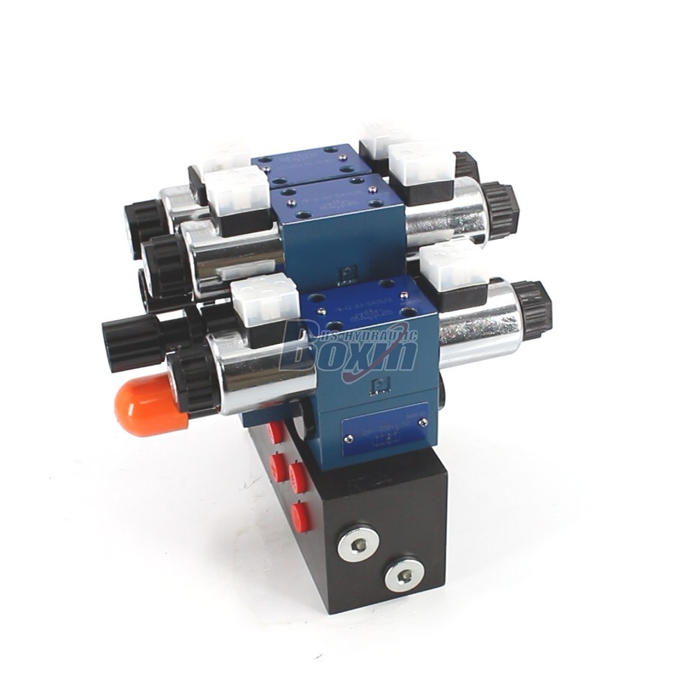 Large-Scale Production of HSBS06 Solenoid 3 Spool Control Valves main image