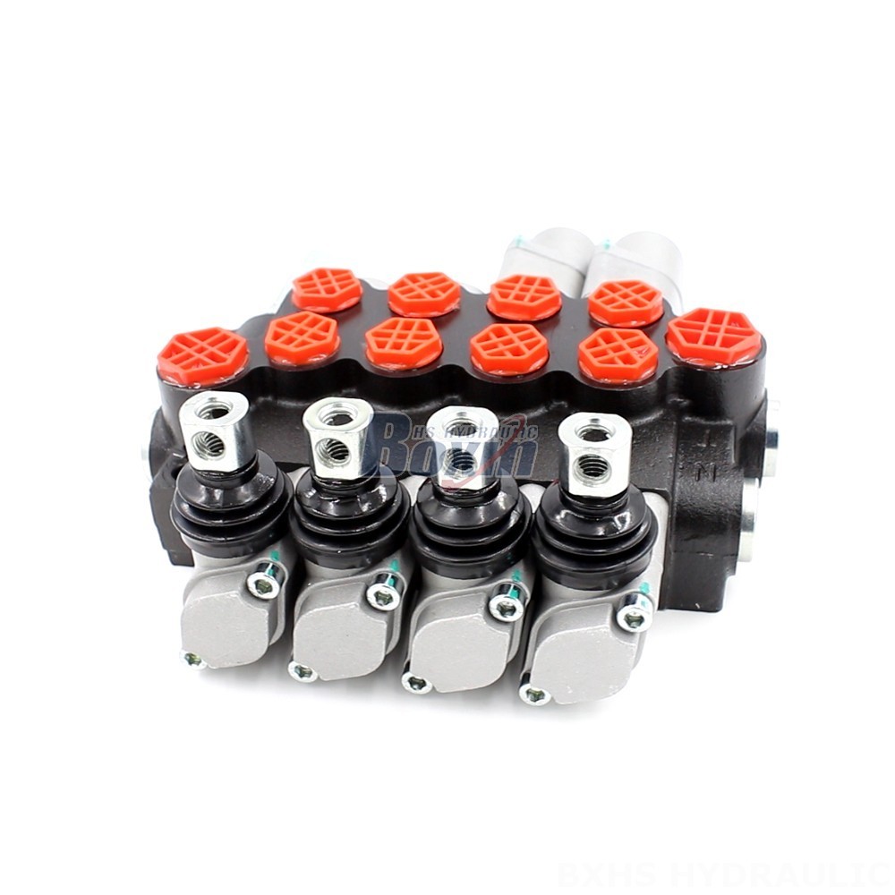P40-G12-G38 Manual 4 Spool Monoblock Directional Valve: Reliable Hydraulic Control Solution main image