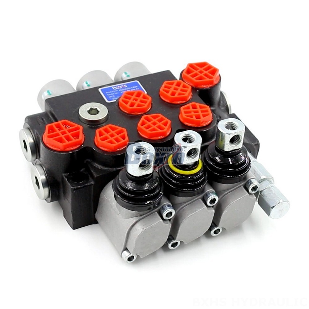 P40 Manual 3 Spool Monoblock Directional Valve cover photo