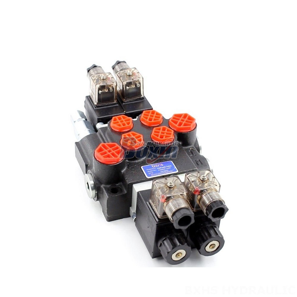 Hydraulic P40 Solenoid 2 Spool Monoblock Directional Valves main image