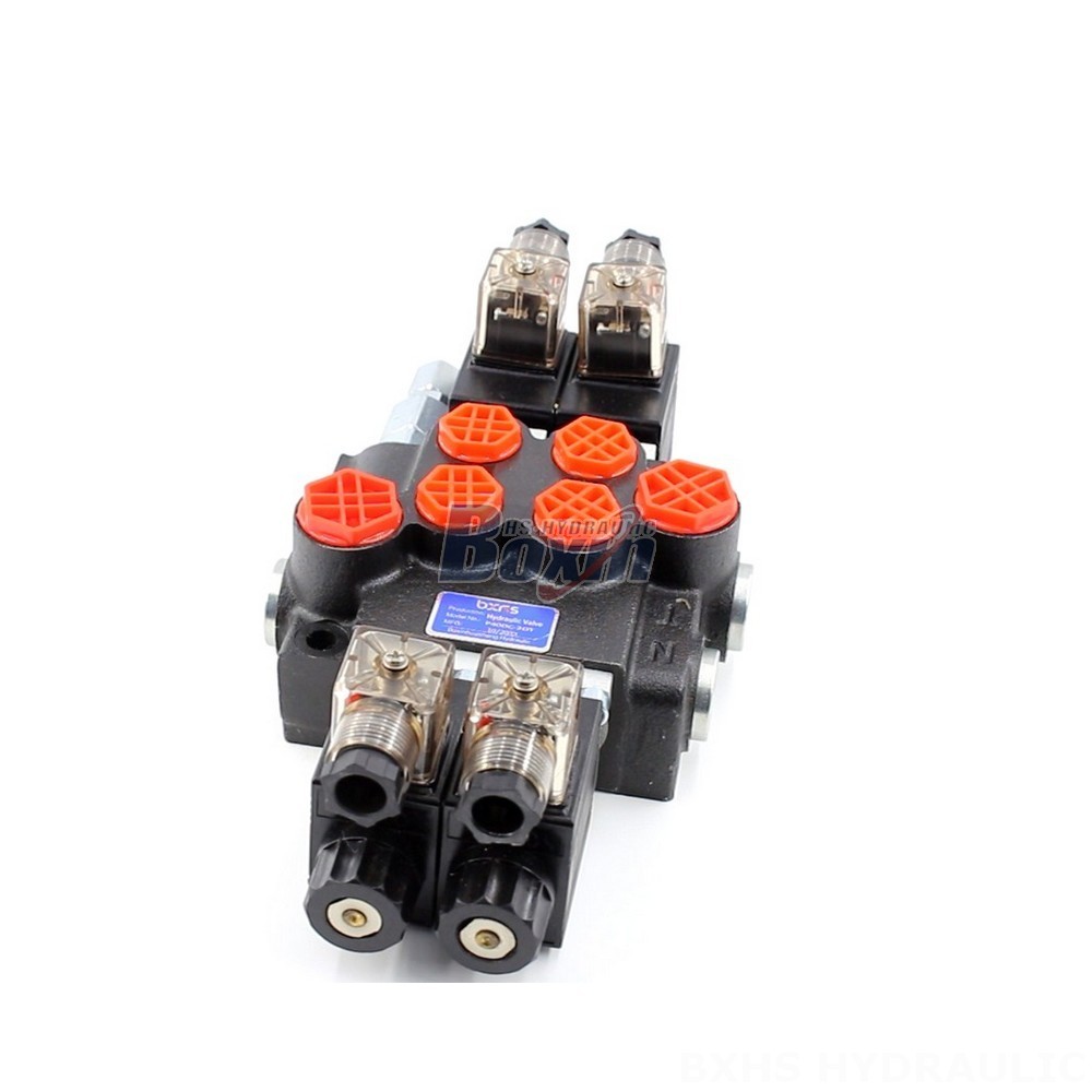 High-Performance P40 Solenoid 2 Spool Monoblock Directional Valves main image