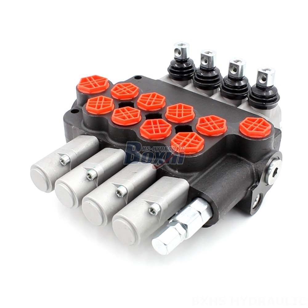 P80-G12-G34-OT Manual 4 Spool Monoblock Directional Valve: Manufacturer & Global Supplier main image